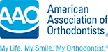 American Association of Orthodontists logo with tagline "My Life. My Smile. My Orthodontist."