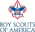 Boy Scouts of America logo with fleur-de-lis design and organization name text below.